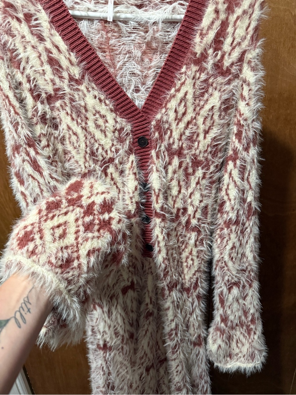 Free People Fuzzy Feelings Dress- Size Large - Picture 6 of 9